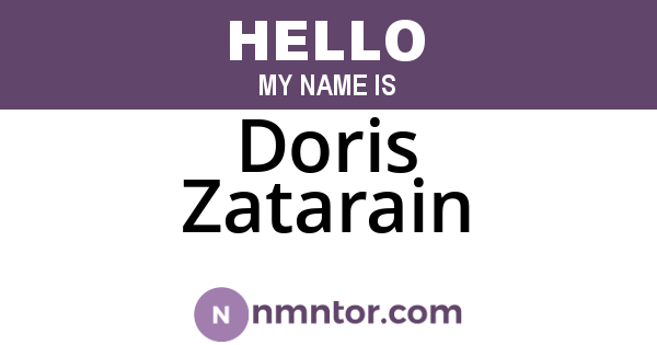 Doris Zatarain