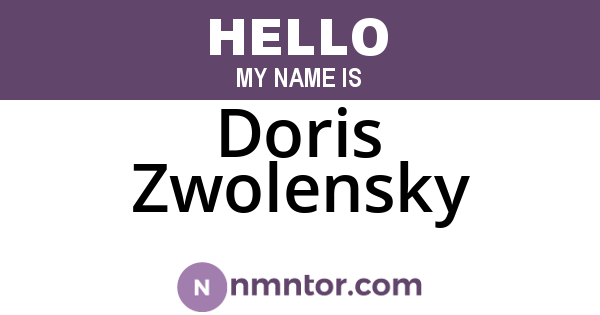 Doris Zwolensky
