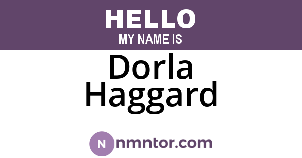 Dorla Haggard