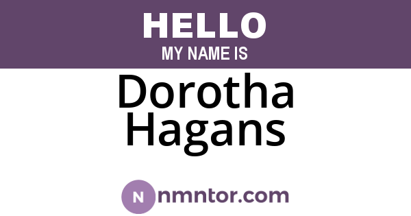 Dorotha Hagans