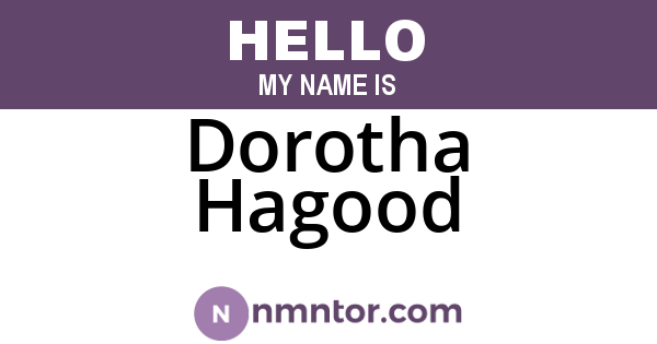 Dorotha Hagood