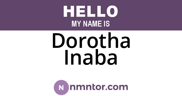 Dorotha Inaba
