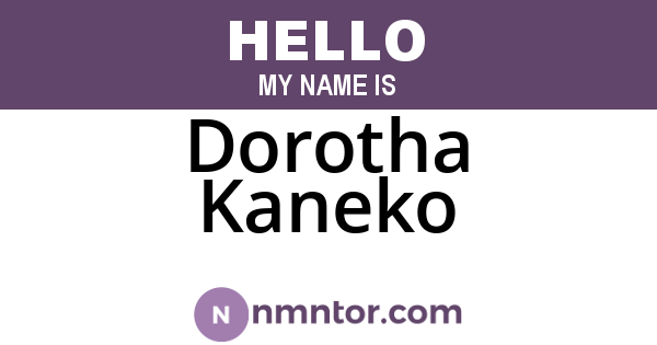 Dorotha Kaneko
