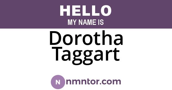 Dorotha Taggart