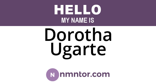 Dorotha Ugarte