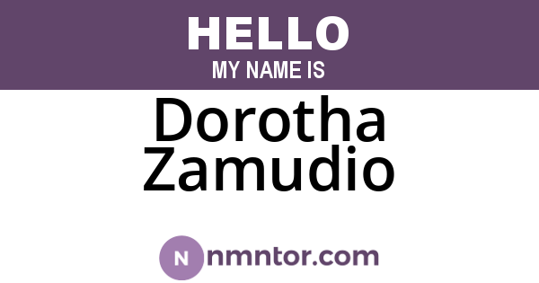 Dorotha Zamudio