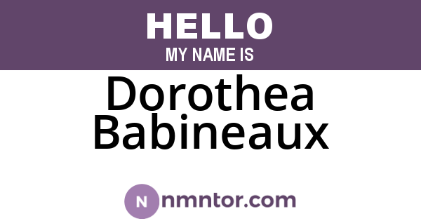 Dorothea Babineaux
