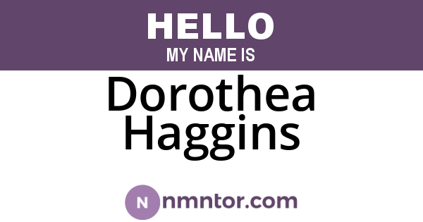 Dorothea Haggins