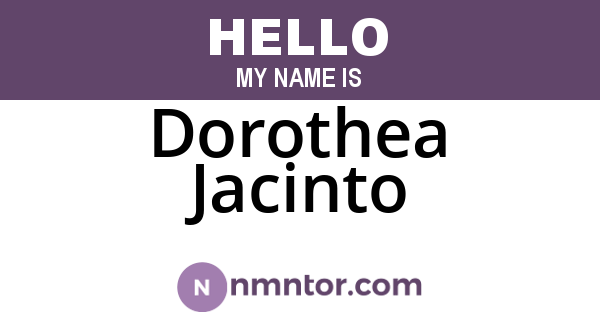 Dorothea Jacinto