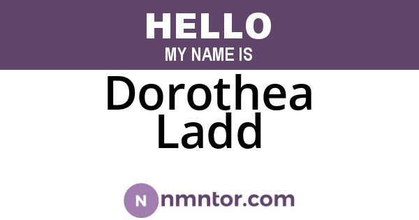 Dorothea Ladd