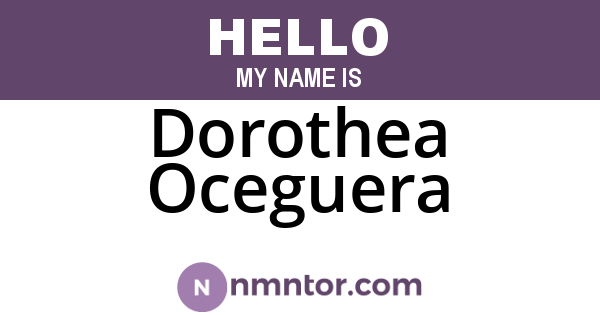 Dorothea Oceguera