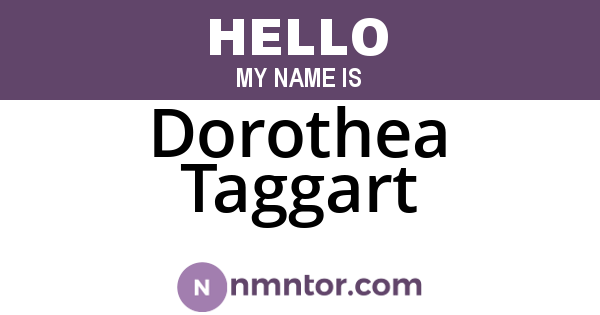 Dorothea Taggart