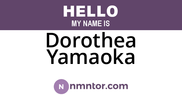 Dorothea Yamaoka