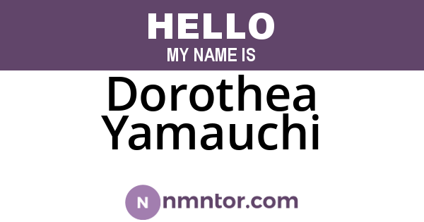 Dorothea Yamauchi