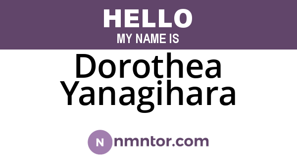 Dorothea Yanagihara