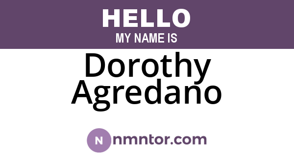 Dorothy Agredano