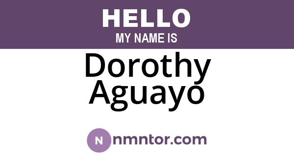 Dorothy Aguayo