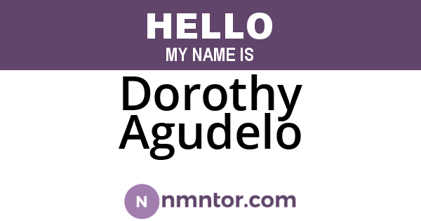 Dorothy Agudelo