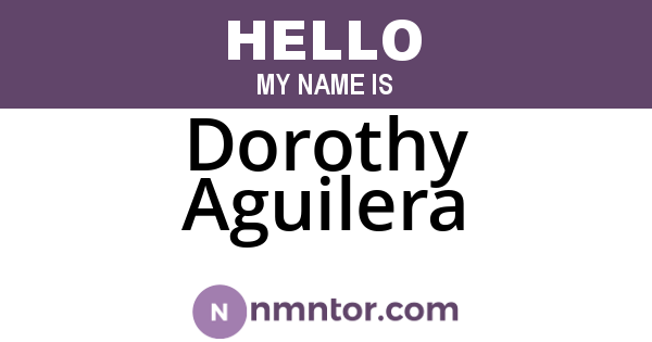 Dorothy Aguilera