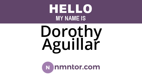 Dorothy Aguillar