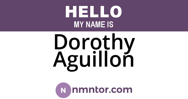 Dorothy Aguillon