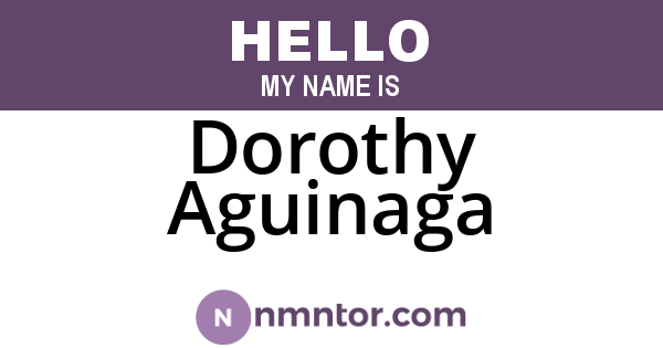 Dorothy Aguinaga