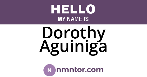Dorothy Aguiniga
