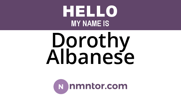 Dorothy Albanese