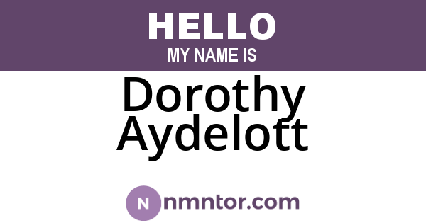 Dorothy Aydelott