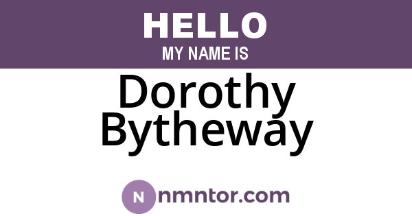Dorothy Bytheway