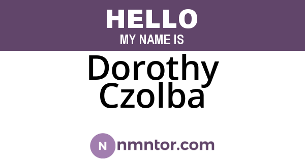 Dorothy Czolba