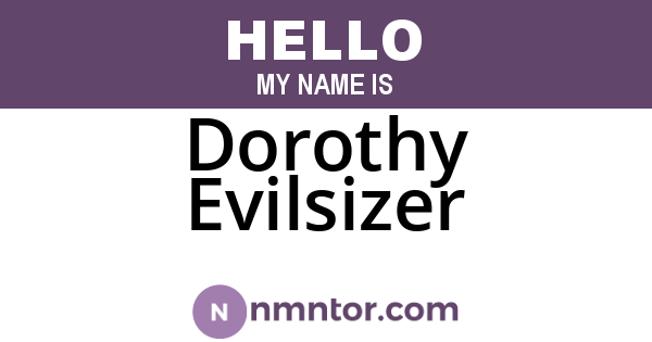 Dorothy Evilsizer