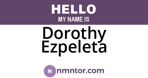 Dorothy Ezpeleta