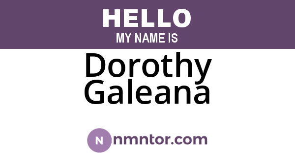 Dorothy Galeana
