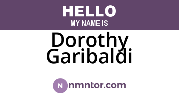 Dorothy Garibaldi