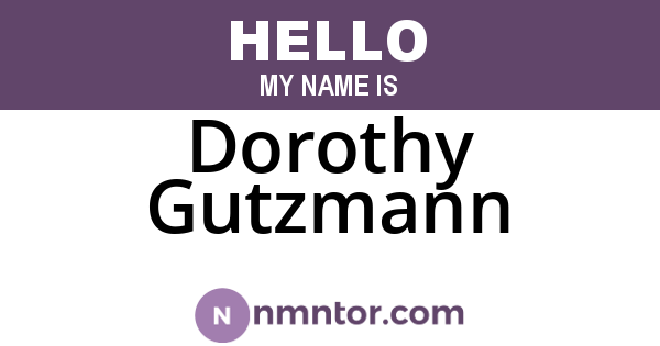 Dorothy Gutzmann