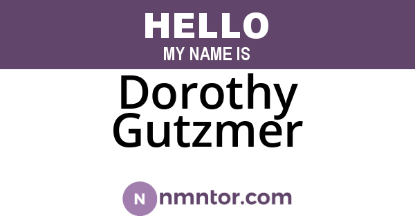Dorothy Gutzmer