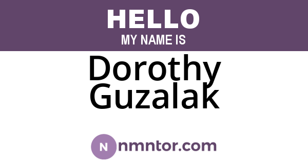 Dorothy Guzalak