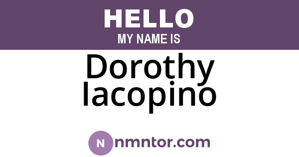 Dorothy Iacopino