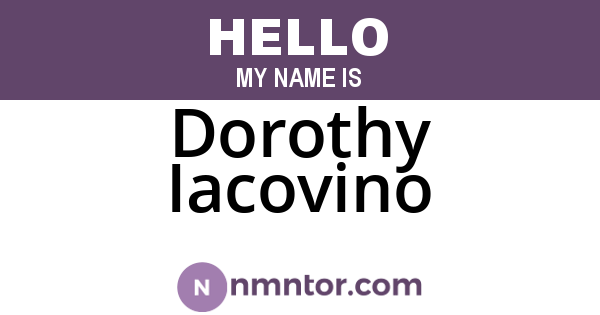 Dorothy Iacovino