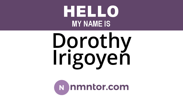 Dorothy Irigoyen