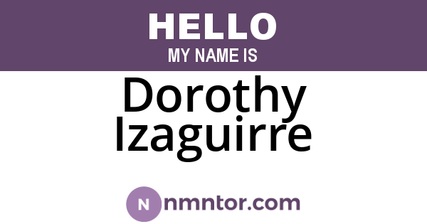 Dorothy Izaguirre