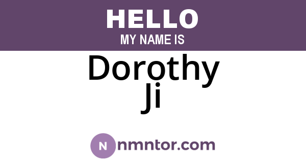 Dorothy Ji