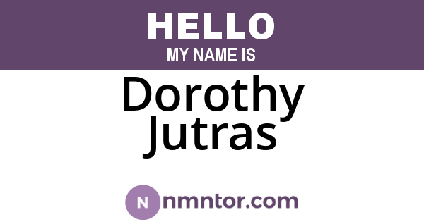 Dorothy Jutras