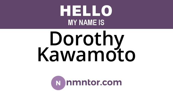 Dorothy Kawamoto