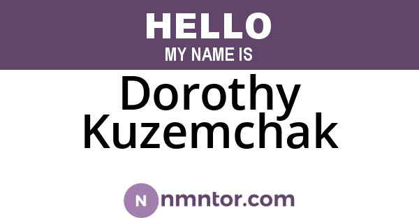 Dorothy Kuzemchak