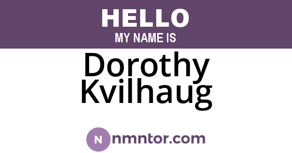 Dorothy Kvilhaug