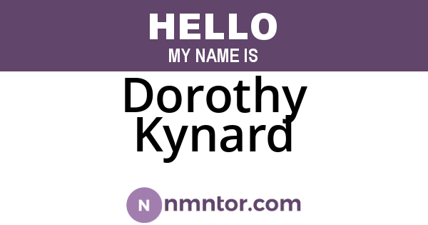 Dorothy Kynard