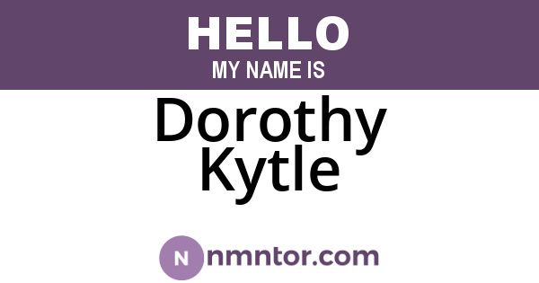 Dorothy Kytle