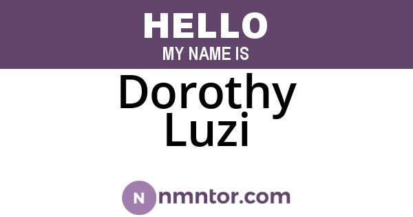 Dorothy Luzi